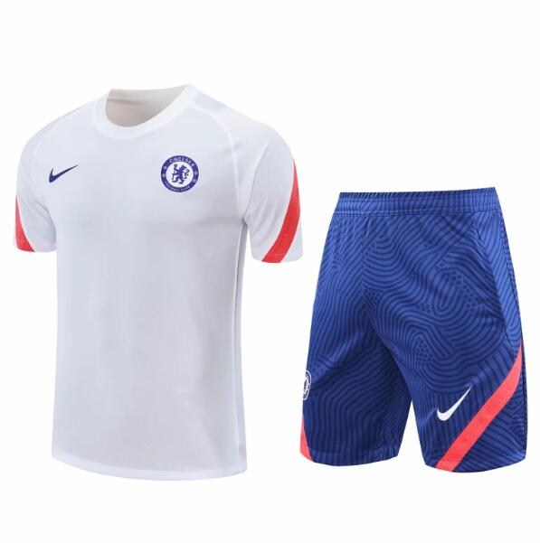 Chelsea White Training Kits Shirt with Shorts 2020/21